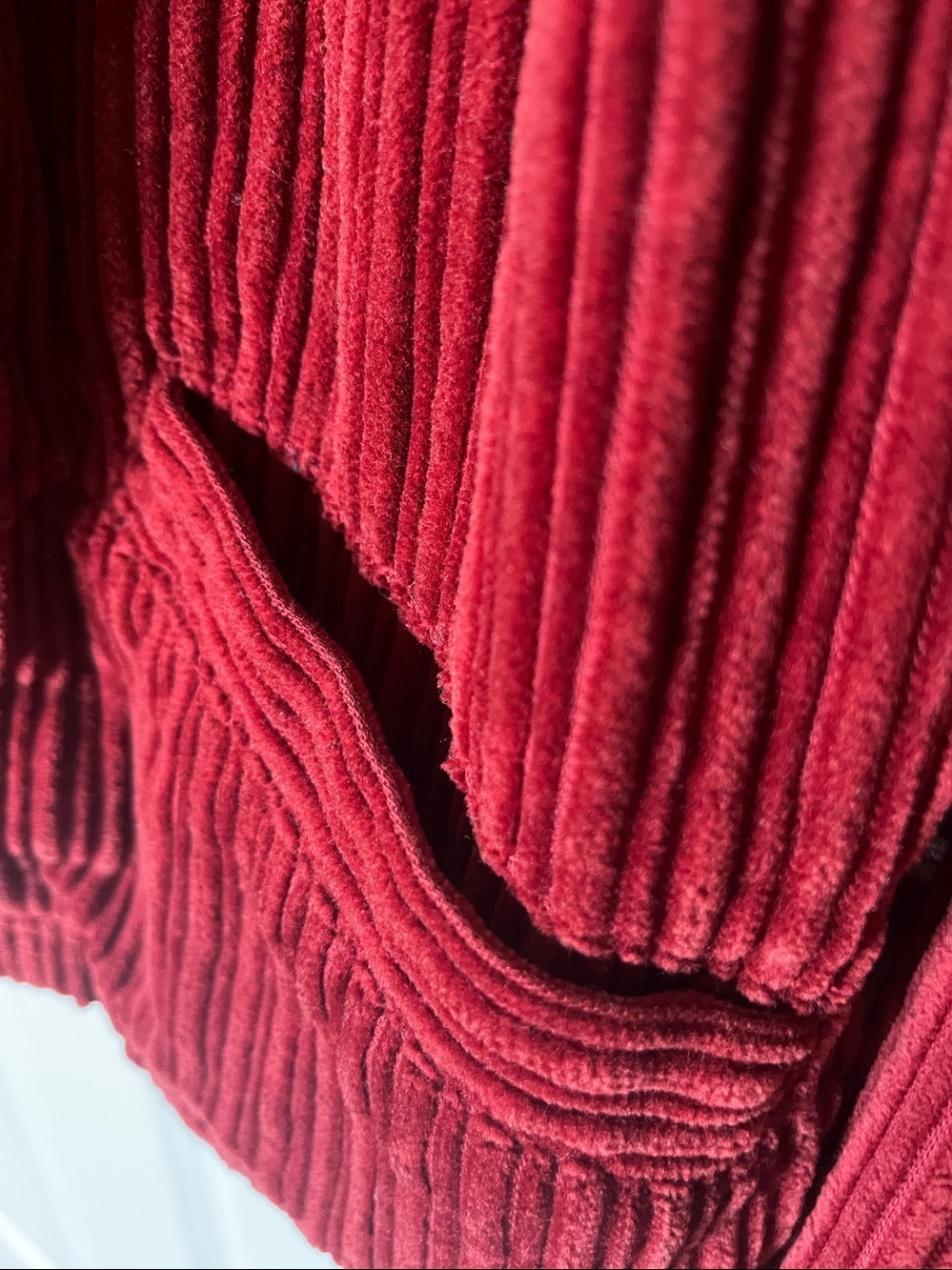 Colorful Corduroy Zippered Jacket - Picture 3 of 4